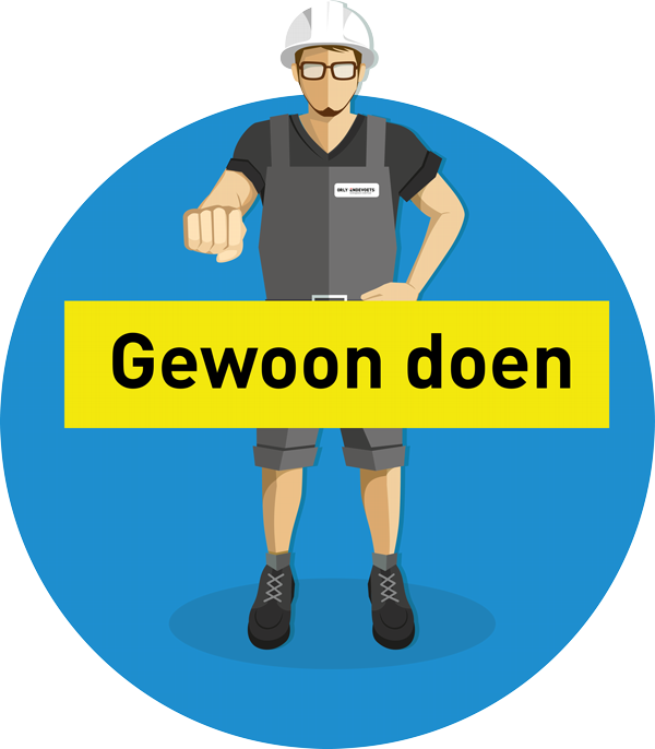 Gewoon doen is een van de vier merkwaarden van Orly & Endevoets. Dat zegt iets over ons merk.