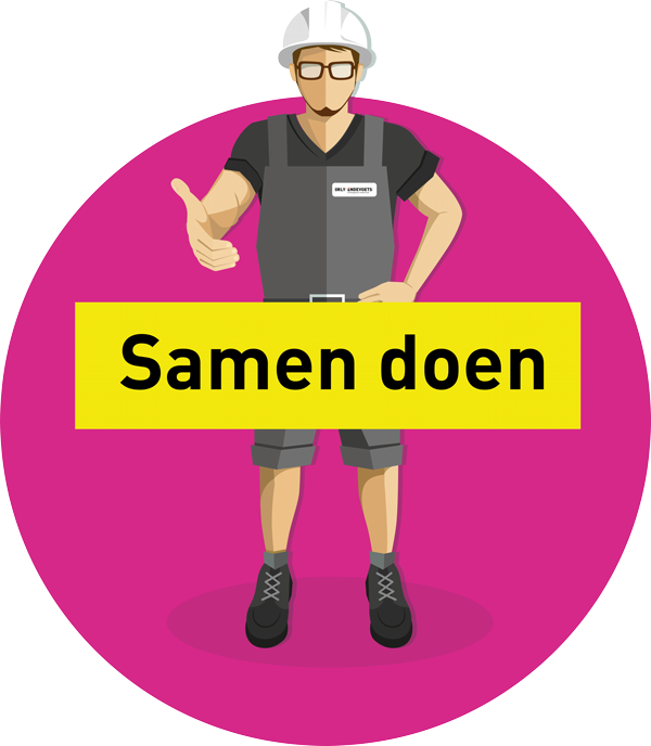 Samen doen is een van de vier merkwaarden van Orly & Endevoets. Dat zegt iets over ons merk.