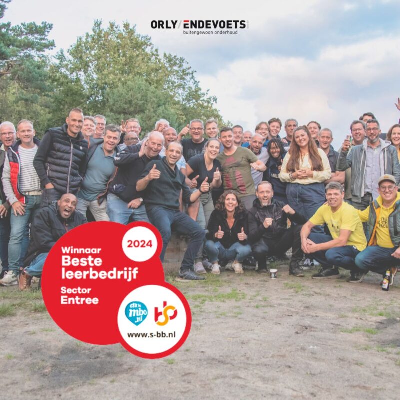 Orly & Endevoets verkozen tot beste leerbedrijf 2024, sector entree!